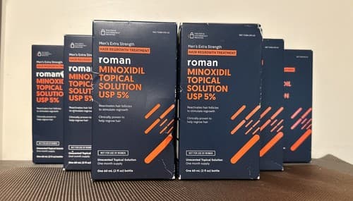 9 Month Supply Roman Minoxidil Topical Solution USP 5% Hair Growth 2oz Ex 06/24 - Thumbnail 2