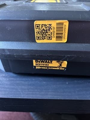 Dewalt TOOL CASE ONLY DCD791D2 Drill Driver Case-Pre Owned - Thumbnail 2