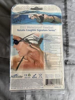h2o Audio iSH2 Waterproof Headset Natalie Coughlin Signature Series - Thumbnail 3