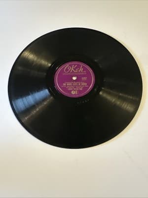 OKeh 78 rpm 6487 THE TRAIN SONG / THE WHITE CLIFFS OF DOVER Record Vinyl