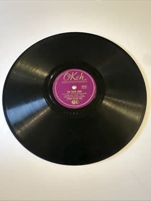 OKeh 78 rpm 6487 THE TRAIN SONG / THE WHITE CLIFFS OF DOVER Record Vinyl - Thumbnail 2
