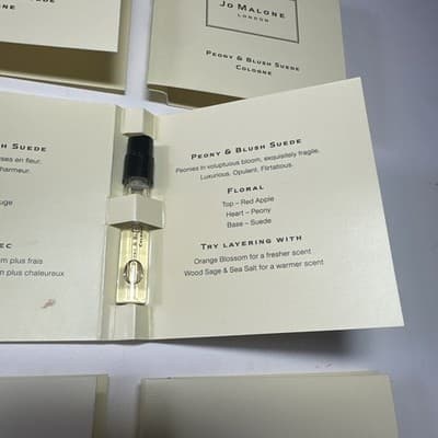 5Pcs Jo Malone London Peony & Blush Suede Cologne Sample Spray 0.05oz / 1.5ml ea - Thumbnail 3
