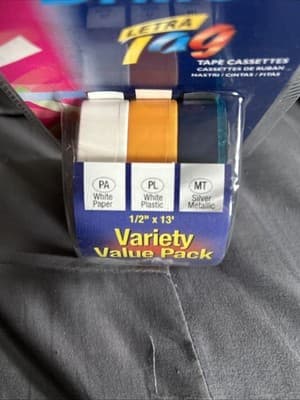 DYMO Letratag Refill Tapes Huge Lot Plastic Metallic Iron On - Thumbnail 7