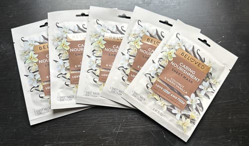 5 Love Beauty And Planet Sheet Mask Coconut & Warm vanilla. 1 Sheet Each