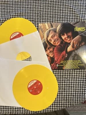 MINT MEET THE MONKEES NUMBERED #502 RUN OUT DOUBLE LP NEW SEALED YELLOW VINYL
