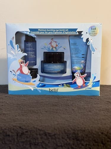 Belif It's the Bomb! Gift Set. Aqua, Moisturizing & Eye Bomb with Jelly Cleanser
