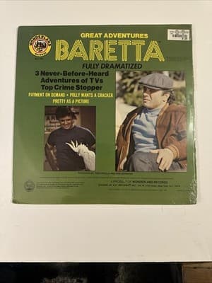 (NEW) ROBERT BLAKE "BARETTA: GREAT ADVENTURES" (RARE WONDERLAND VINYL / 1976) - Thumbnail 2