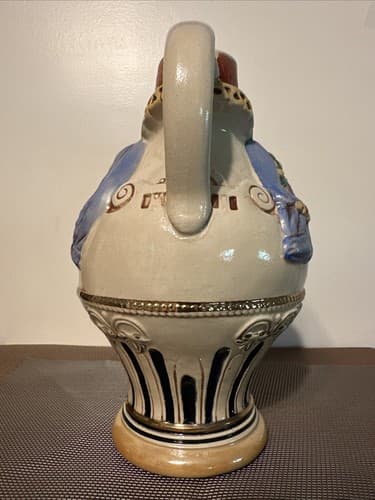 Vintage Germany Gerzit Beer Belly Innkeeper 9.5" Handled Stein Pitcher - Thumbnail 4