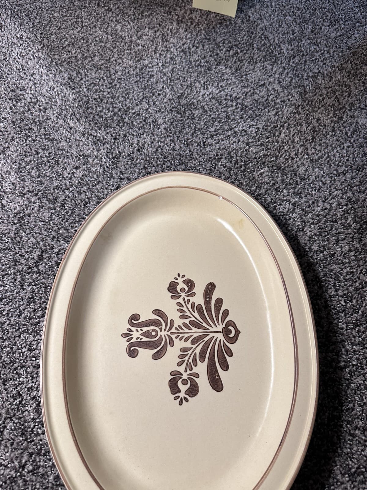 Vintage ~ Pfaltzgraff Village ~ Serving Platter ~ 6-16 ~ 1970's USA - Thumbnail 4