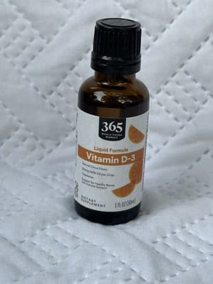 11/25/27 365 by Whole Foods Market, Vitamin D-3 Liquid Citrus Flavor 1000IU, 1 O