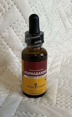 Ashwagandha, Alcohol-free, 1 fl oz Liquid Dropper Adaptogen Herb Pharm Ex. 01/30