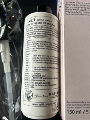 belif - believe in truth - Cleansing Gel Oil Enriched Cleanser with Pump NIB - Thumbnail 2