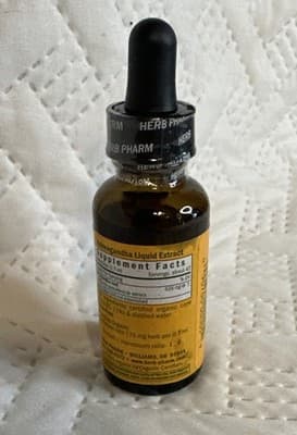 Ashwagandha, Alcohol-free, 1 fl oz Liquid Dropper Adaptogen Herb Pharm Ex. 01/30 - Thumbnail 2