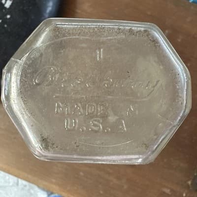 Vintage Brockway Glass Bottle – Ounces – Collectible - Thumbnail 3