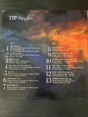 ABBA - The Singles (The First Ten Years) LP Atlantic 80036-1-G Excellent Cond - Thumbnail 2