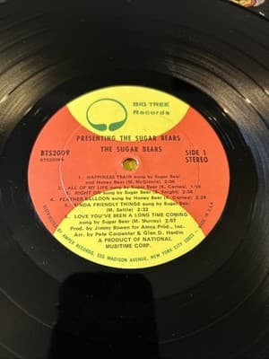 Vintage 1971 Presenting The Sugar Bears Vinyl Record Introducing Big Tree - Thumbnail 2