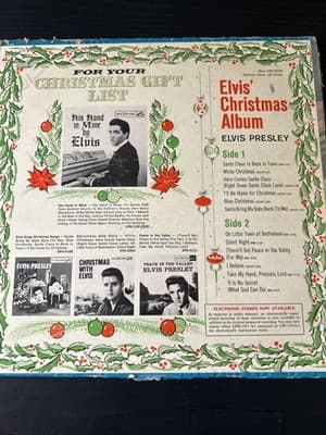 Elvis Presley RCA LPM-1951 Christmas Album LP Vinyl 1958 original Victor - Thumbnail 2
