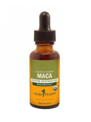 Herb Pharm Organic Whole Root Maca 1 fl oz 30 ml Gluten-Free, Organic Lepidium