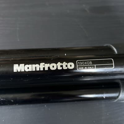 Manfrotto 190XDB Tripod With Manfrotto 390RC2 Swivel Head Black Italy - Thumbnail 3