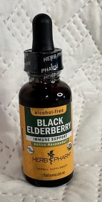 Herbal Immunity Support Black Elderberry 1 oz. Liquid Extract Exp. 03/2029