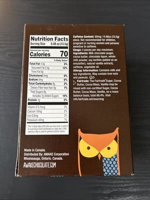 Awake Caffeinated Chocolate Energy Bites, Milk Chocolate 50 Individually Wrapped - Thumbnail 7