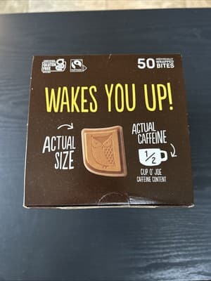 Awake Caffeinated Chocolate Energy Bites, Milk Chocolate 50 Individually Wrapped - Thumbnail 5