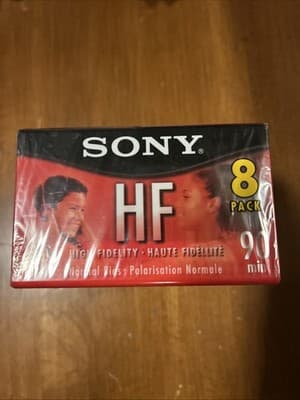 Sony HF High Fidelity Blank Audio Cassette Tapes 90 Min 8-Pack- New Sealed - Thumbnail 6