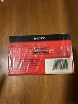 Sony HF High Fidelity Blank Audio Cassette Tapes 90 Min 8-Pack- New Sealed - Thumbnail 5