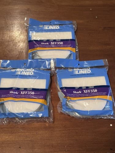 3 X Shark Navigator Lift-Away NV350,l Filter Kit Part# XFF350 NEW!!