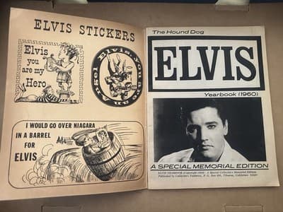 Elvis Presley 1960 New Giant Elvis Pictures Yearbook Magazine - Thumbnail 3