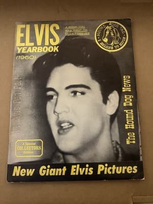 Elvis Presley 1960 New Giant Elvis Pictures Yearbook Magazine - Thumbnail 2