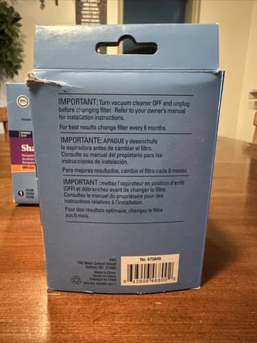 3 X HEPA Filter Shark Rotator NV450 / Shark Rocket NV480 Series Vacuum Cleaners - Thumbnail 2