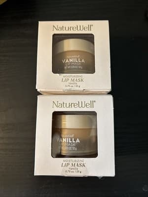 2 NATUREWELL ~ LIP MASK VANILLA 0.70oz Moisturizing New