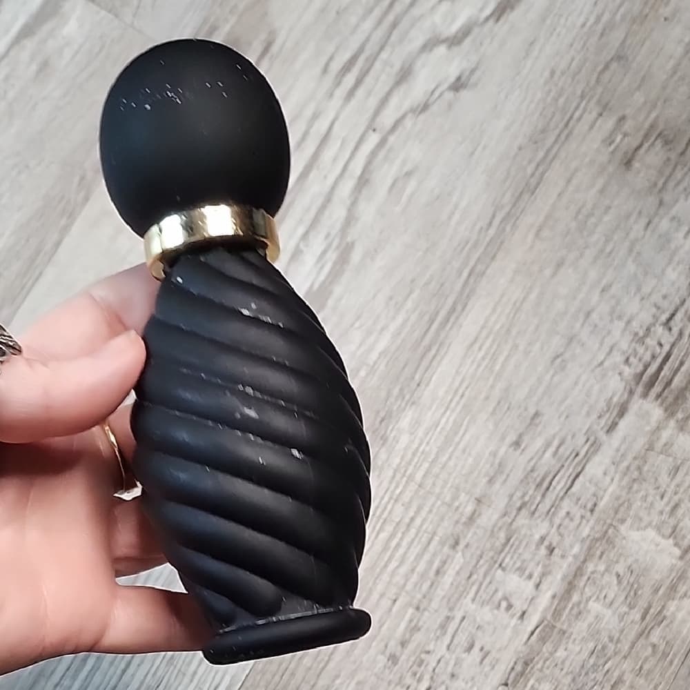Black and Gold Swirl Empty Refillable Perfume Bottle - Thumbnail 8