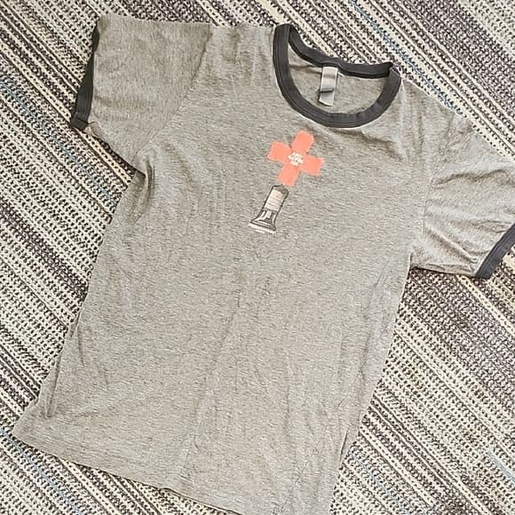 Gray Graphic Bumbershoot Seattle 2008 Art Saves Casual Tee Unisex - Thumbnail 8