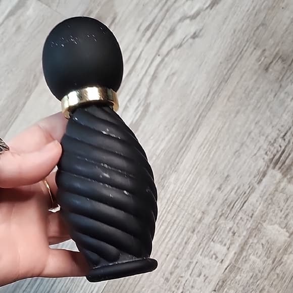 Black and Gold Swirl Empty Refillable Perfume Bottle - Thumbnail 9