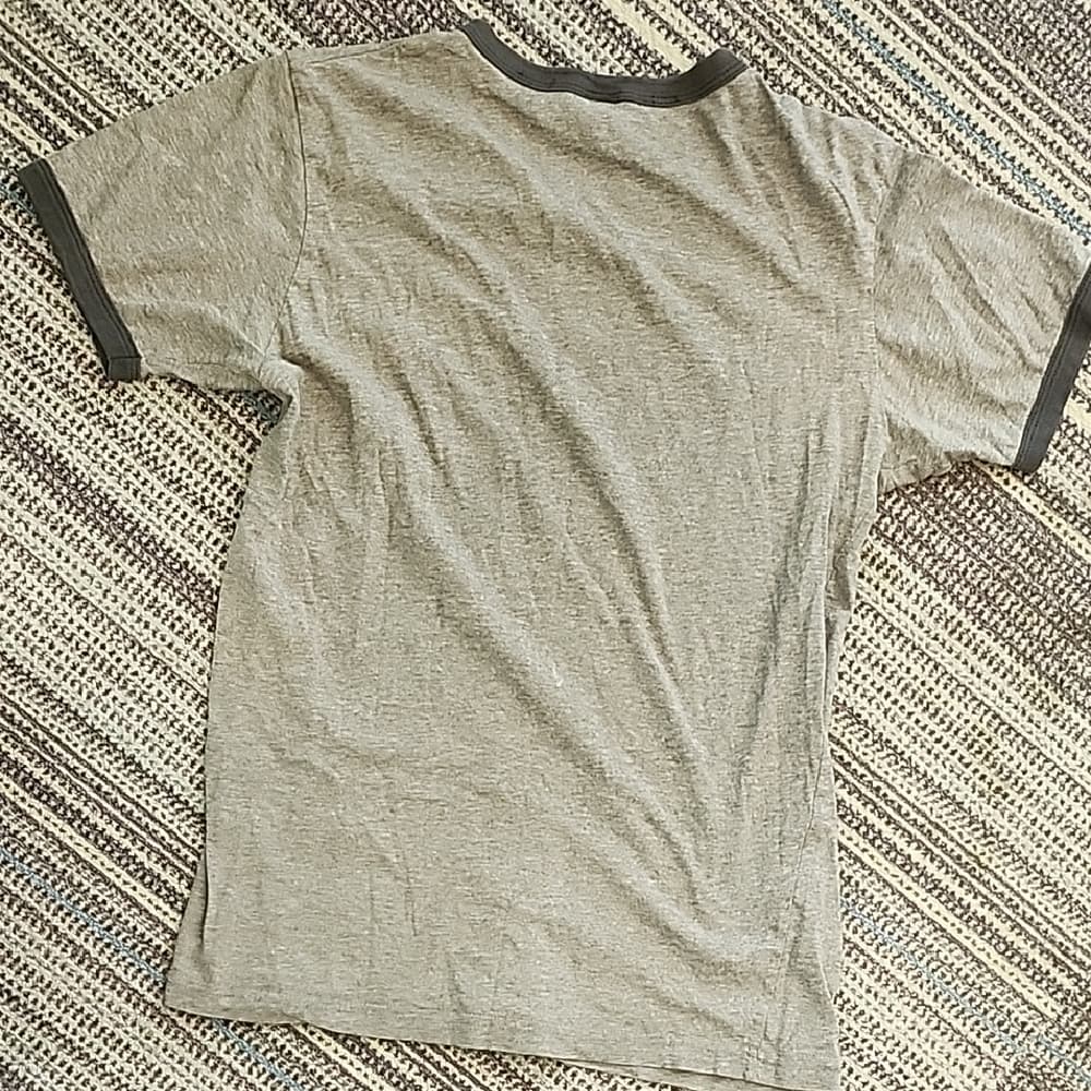 Gray Graphic Bumbershoot Seattle 2008 Art Saves Casual Tee Unisex - Thumbnail 5