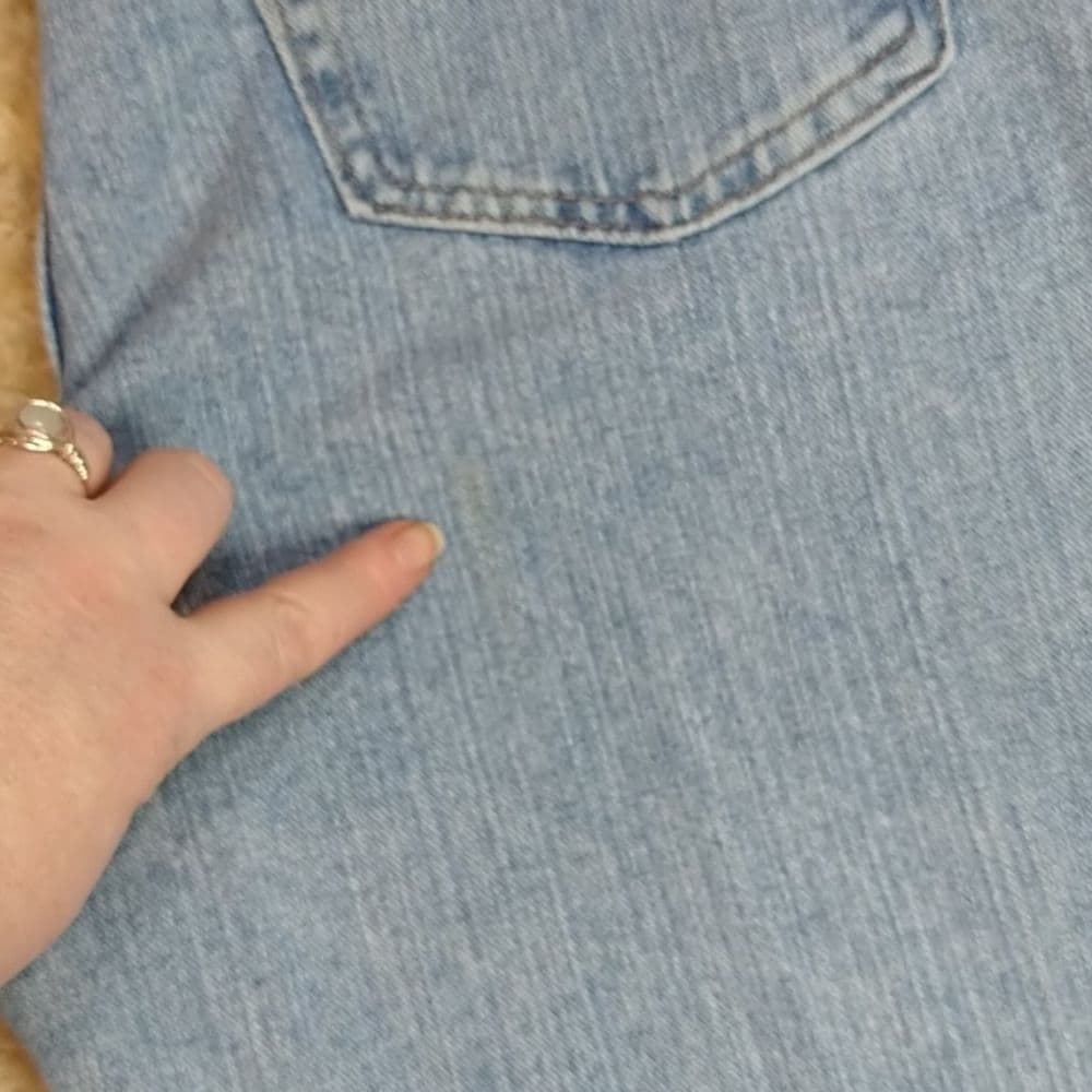 Vintage Lee Rider Light Blue Denim Cropped Capri Jeans - Thumbnail 5
