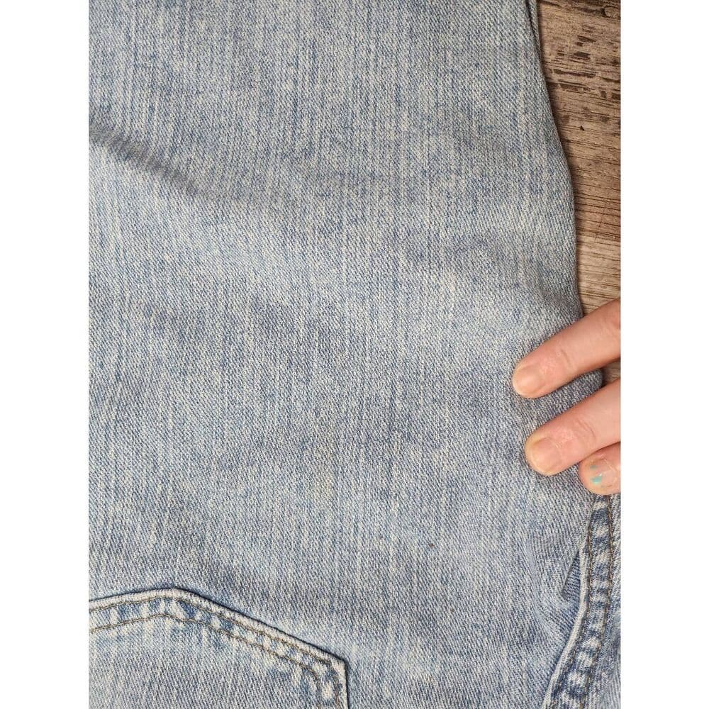 Vintage Lee Rider Light Blue Denim Cropped Capri Jeans - Thumbnail 6