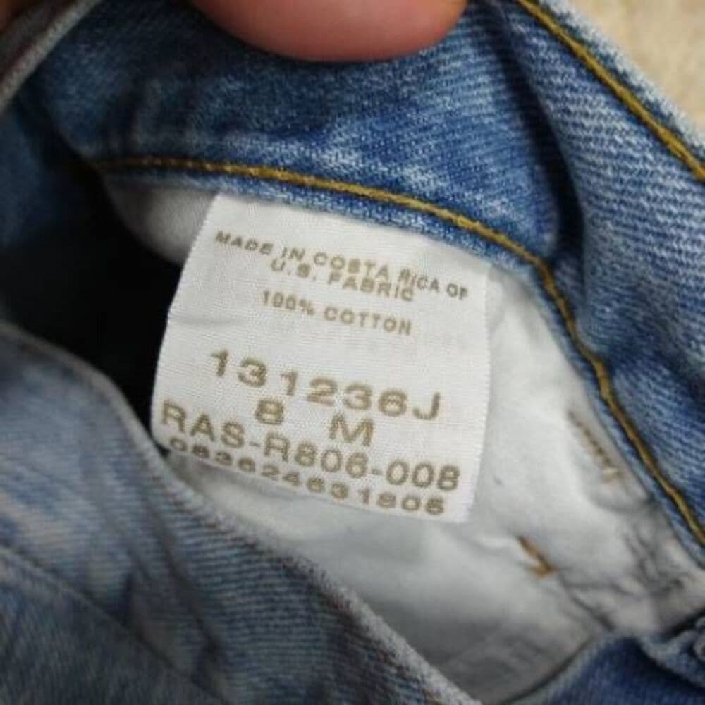 Vintage Lee Rider Light Blue Denim Cropped Capri Jeans - Thumbnail 4