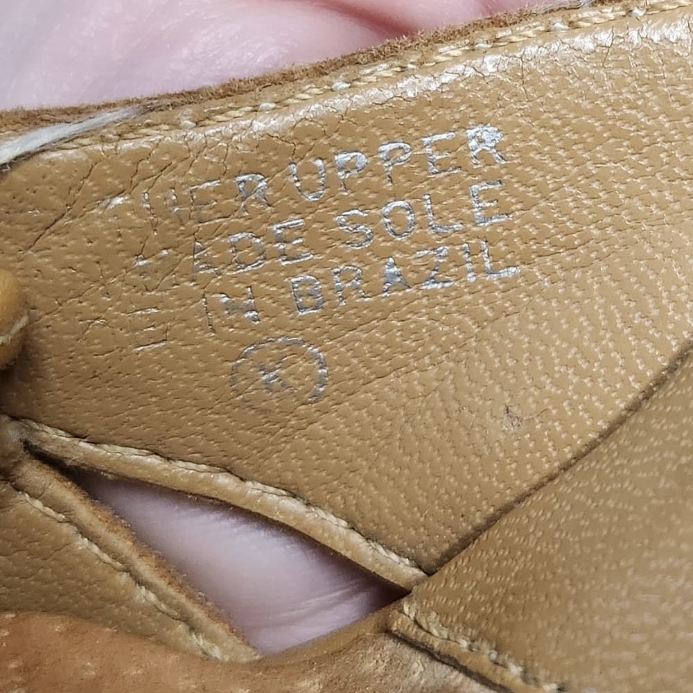 Etienne Aigner Y2K Tan Leather Lace-Up Pointed Toe Mules Vodka Heels - Thumbnail 8