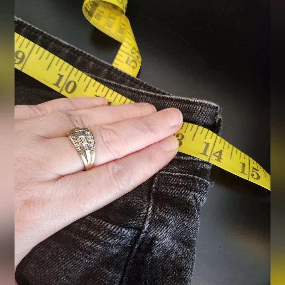 SO Black Distressed Ankle Cropped Denim Low Rise Dad Jeans - Thumbnail 4