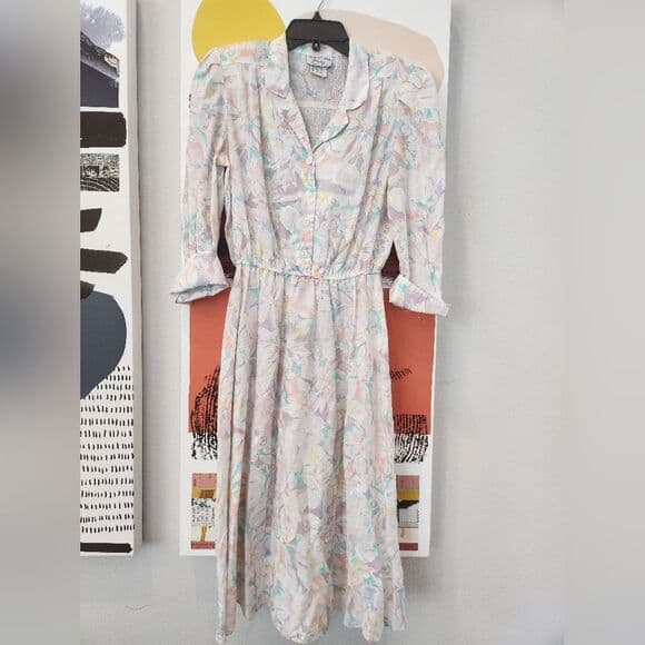 Stuart Alan Petites Floral Dress - Thumbnail 14