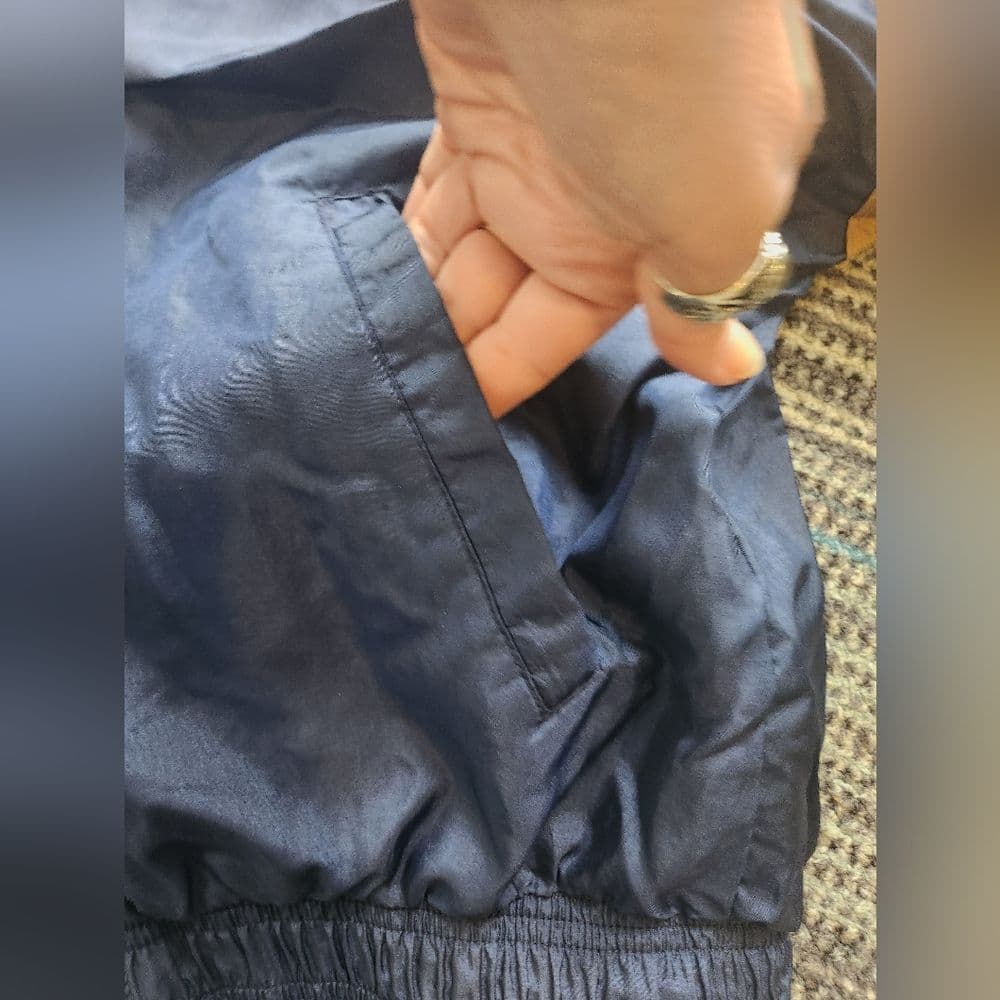 Vintage Blue and Gold Windbreaker Jacket By Athletic Works - Thumbnail 7