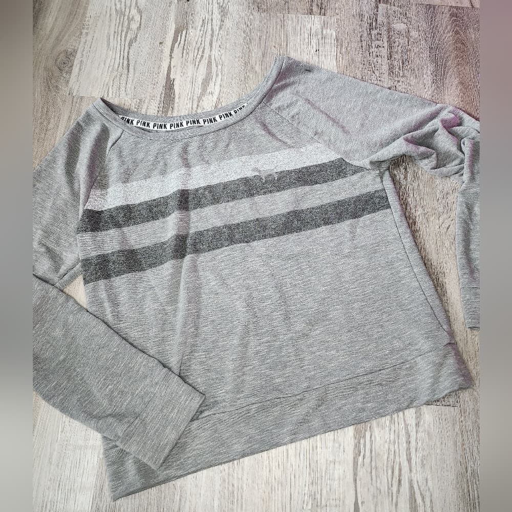 Victoria's Secret Gray Oversized Pullover Sweatshirt - Thumbnail 6