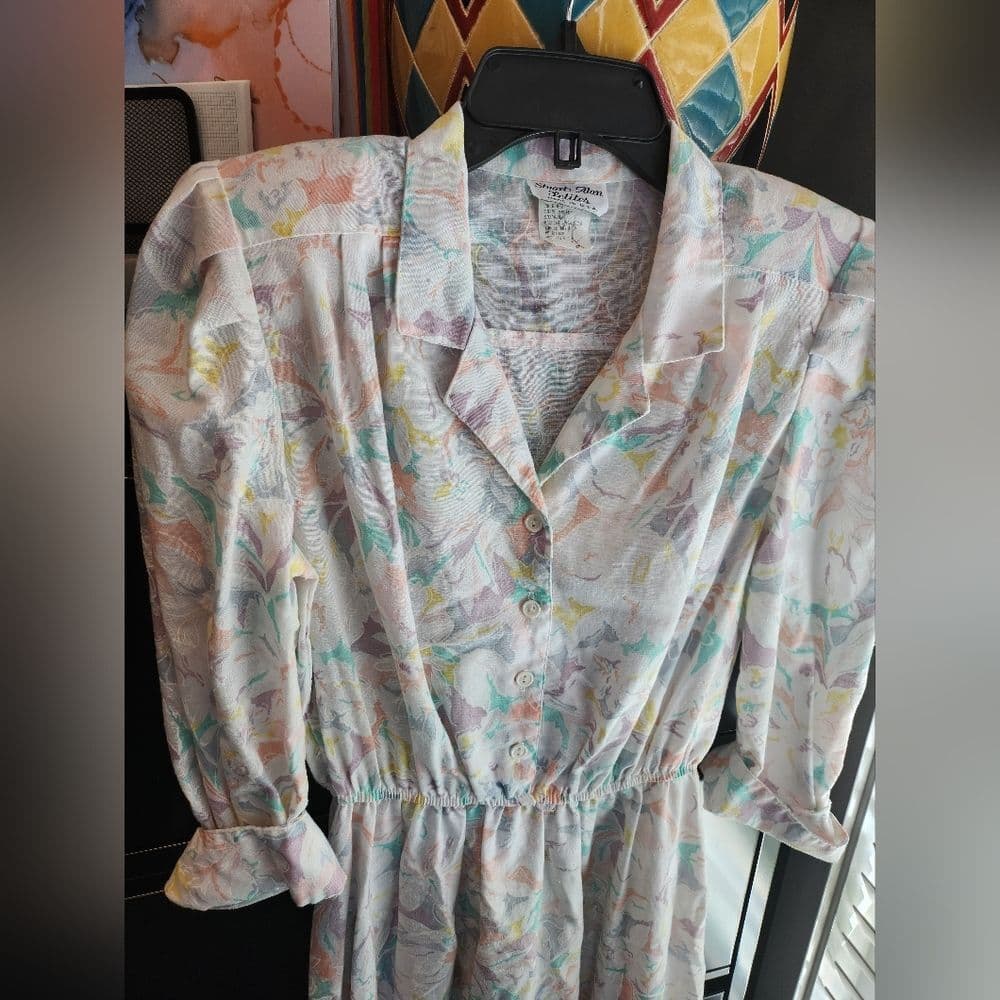 Stuart Alan Petites Floral Dress - Thumbnail 6