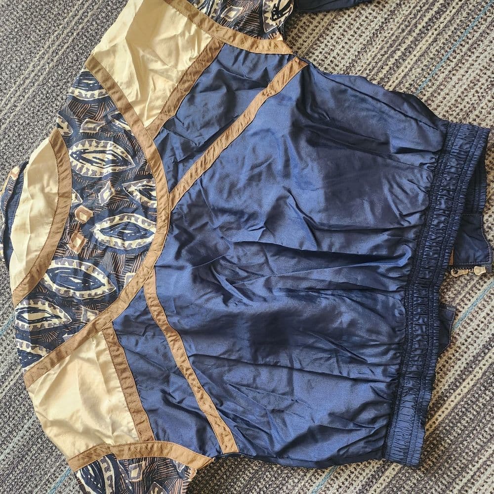 Vintage Blue and Gold Windbreaker Jacket By Athletic Works - Thumbnail 8
