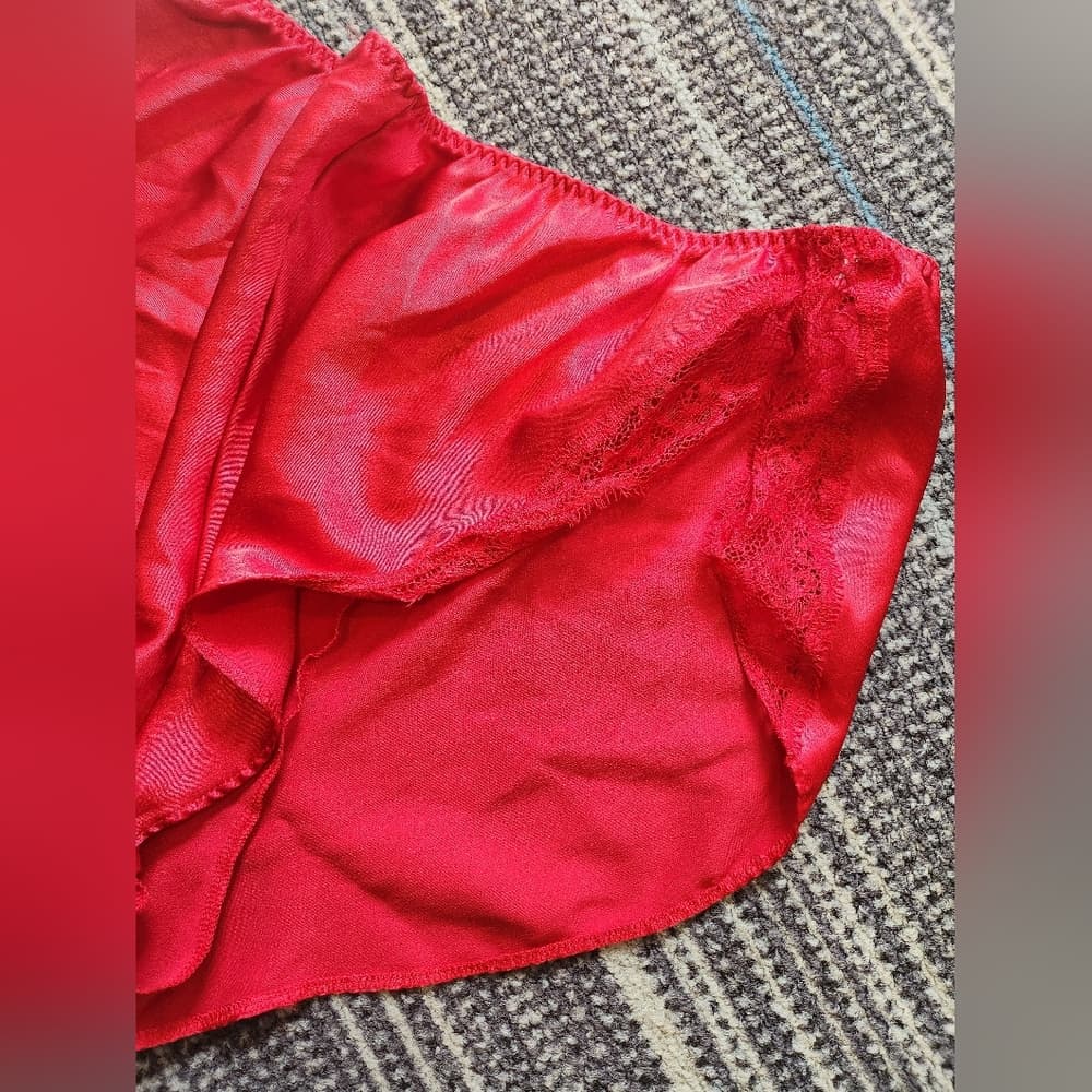 Victoria's Secret Red Polyester Sexy Lace Detail Panties