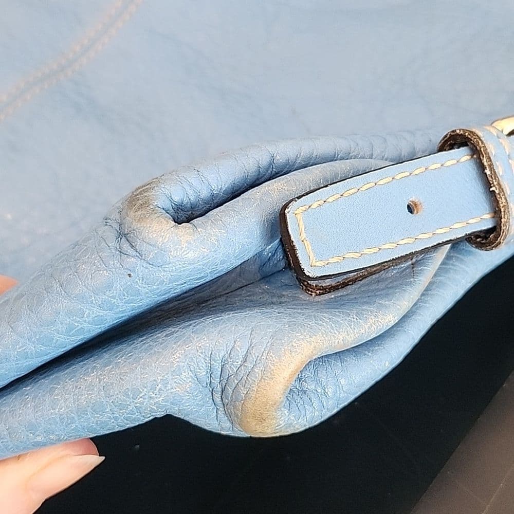 Dooney & Bourke Blue and Gold Shoulder Bag with Elegant Design - Thumbnail 10