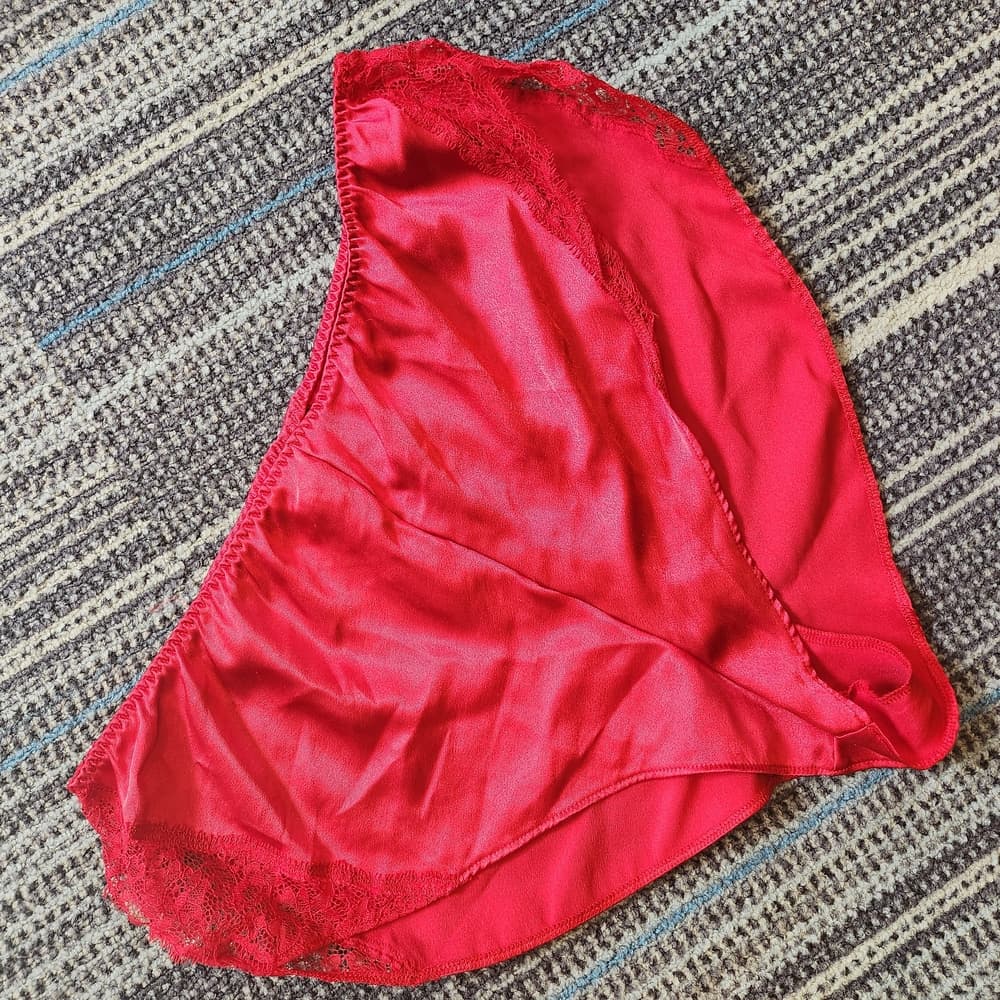 Victoria's Secret Red Polyester Sexy Lace Detail Panties - Thumbnail 7